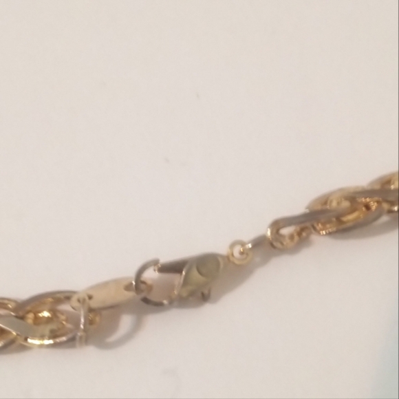 Vintage Necklace Gold Tone Braided Chain 24 Inches - Picture 5 of 5